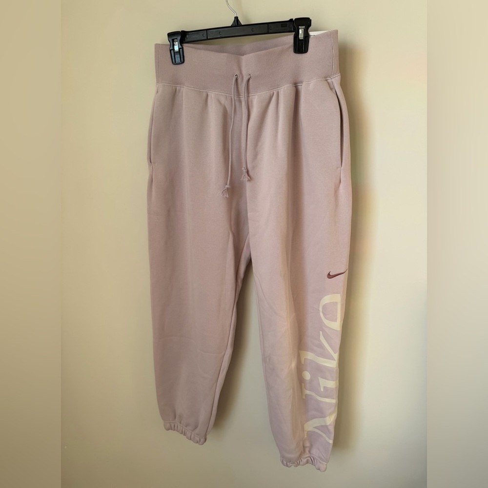 Nike blush pink logo Jogger Sweatpants